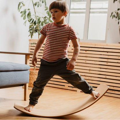 Balanceboard geölt mit Korkstreifen &